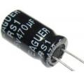 470u/25V 105° 10x13x5mm, elektrolyt.kondenzátor radiální