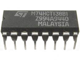 74HCT138 - 3bit bin. dekodér/deMX DIP16